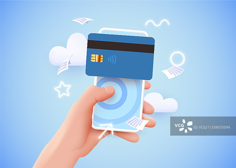 手机银行APP和电子支付图片素材