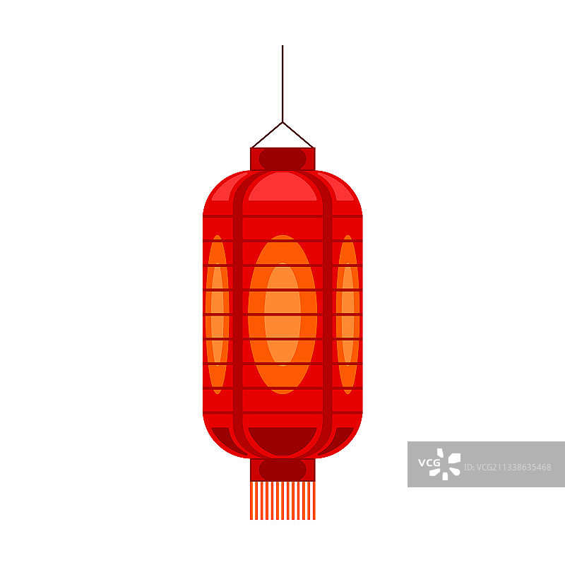 中国风卡通灯笼图标图片素材