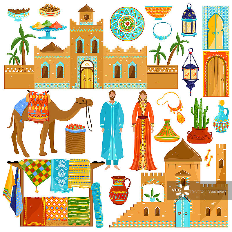 非洲摩洛哥国家旅游目的地图片素材