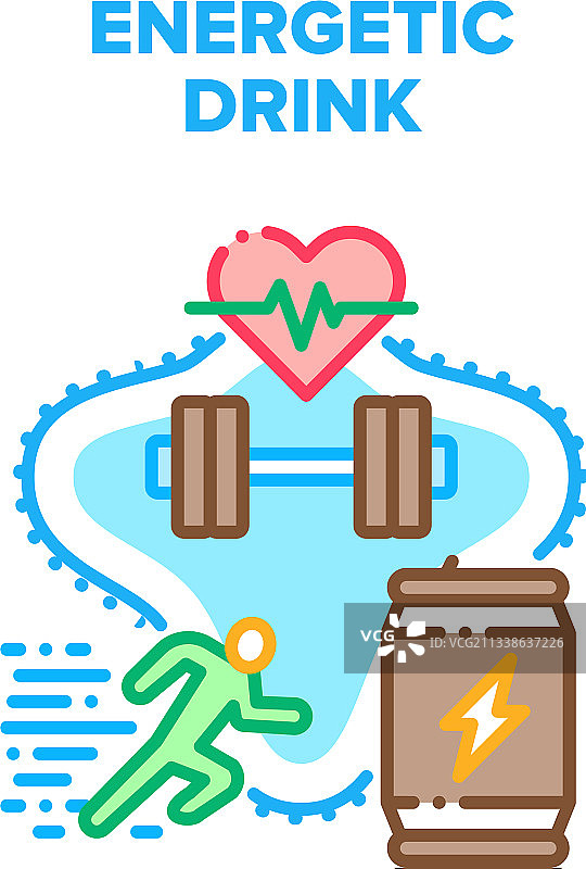 充满活力的饮品概念色彩图片素材