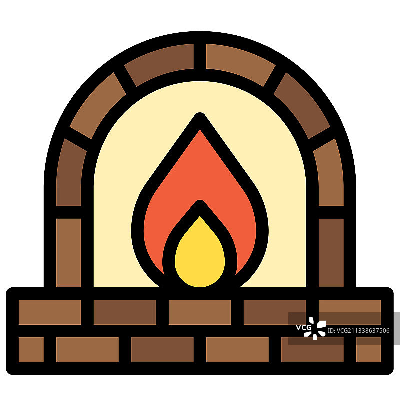 石砌烤箱图标，面包房及烘焙相关图片素材