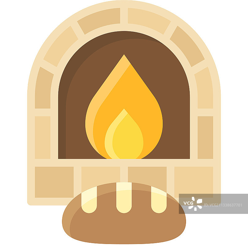 石砌烤箱图标，面包房及烘焙相关图片素材