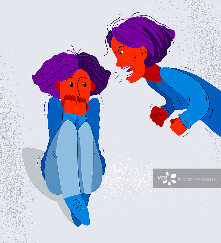 正在尖叫和喊叫的母亲图片素材