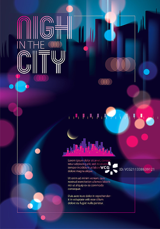 城市夜景散景抽象背景图片素材