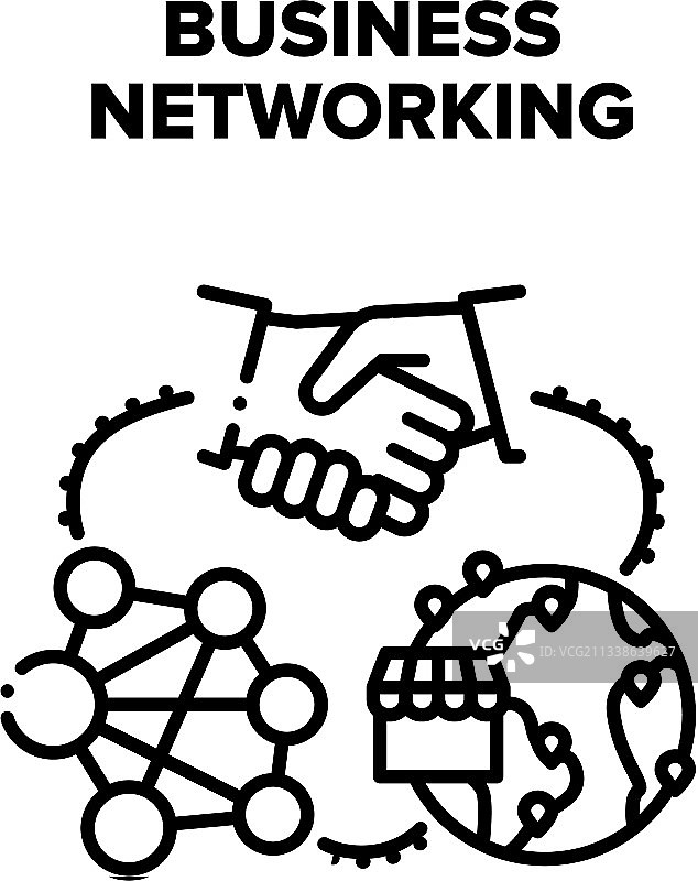 黑色商务网络结构图片素材