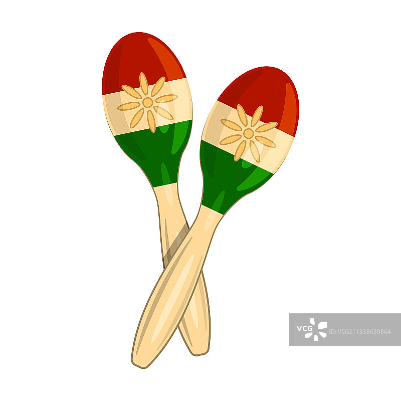 沙锤卡通图标图片素材