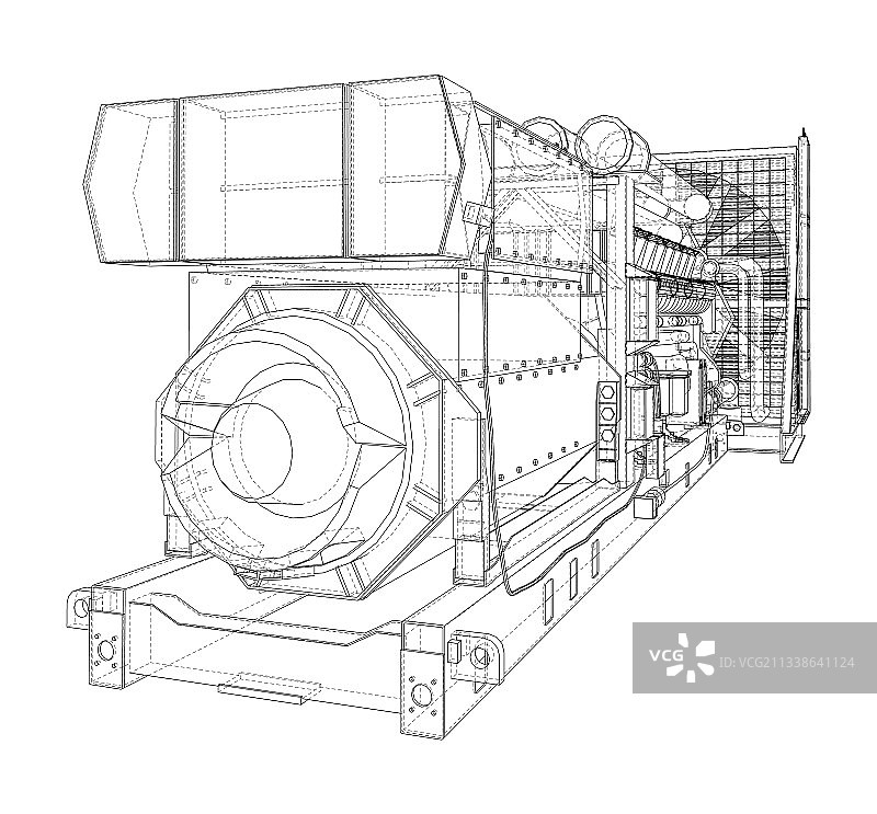 大型工业柴油发电机图片素材