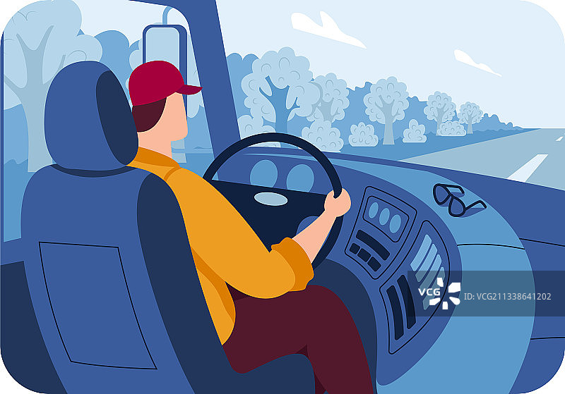 卡车司机驾驶工作图片素材