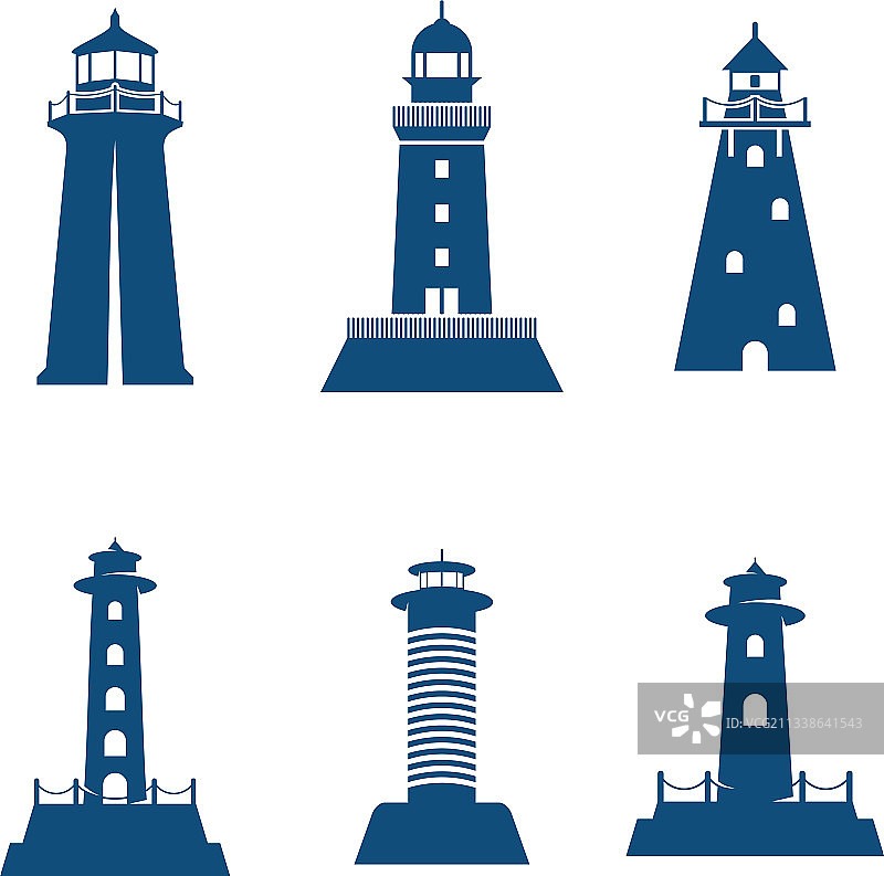 灯塔标志创意设计图片素材
