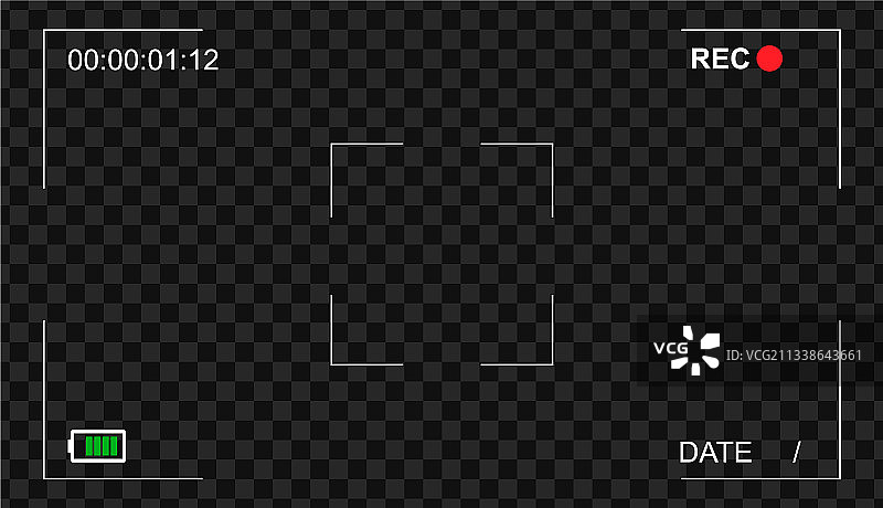 摄像机取景器叠加图标图片素材