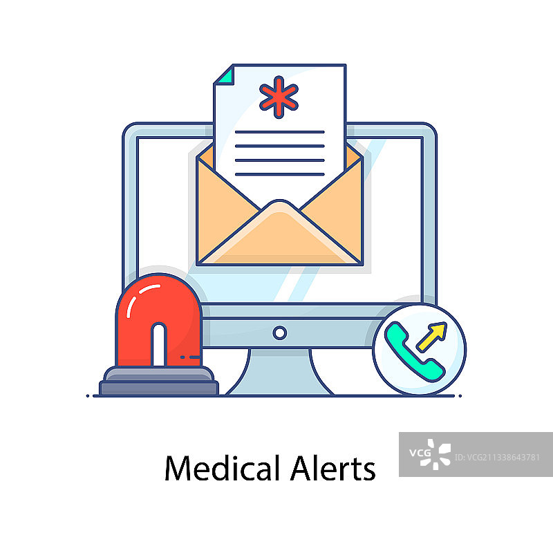 医疗警报图片素材