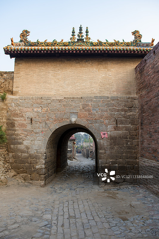 2012-09-16中国，山西省，晋中市，介休市，张壁古堡图片素材