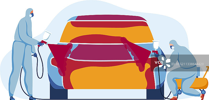 专业汽车喷漆服务图片素材