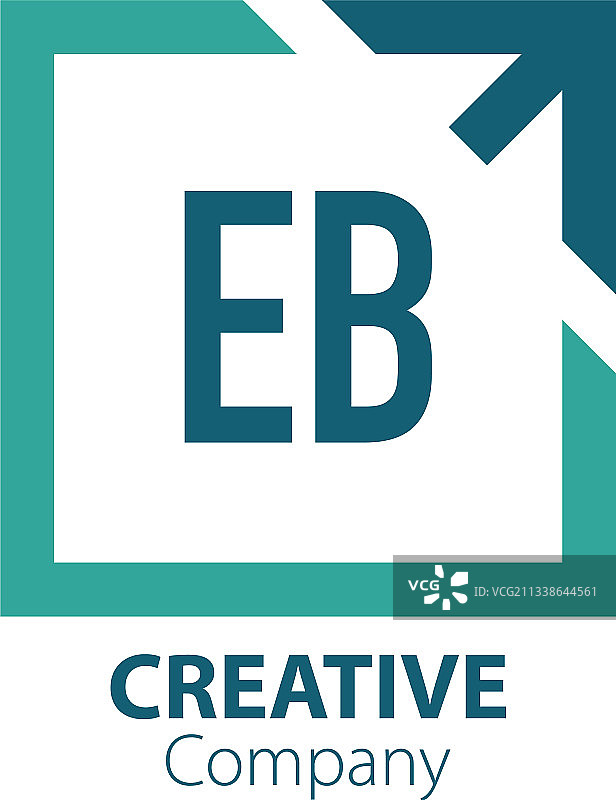 首字母EB创意盒子外标志设计图片素材
