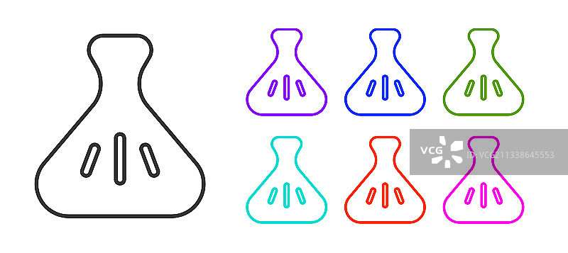 白色背景上的黑色饺子图标图片素材