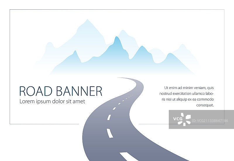 完美设计的乡村弯曲公路图片素材