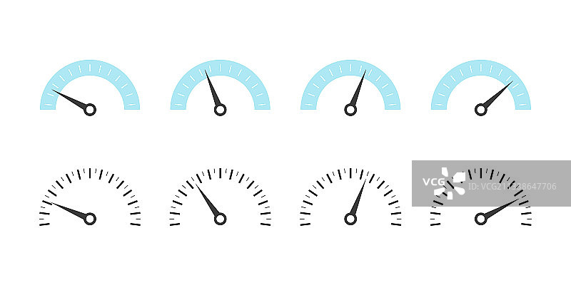 风险测量仪刻度盘速度计图标图片素材