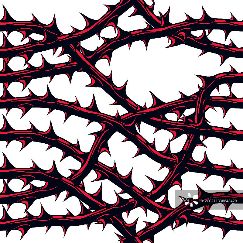 恐怖艺术风格无缝图案背景图片素材