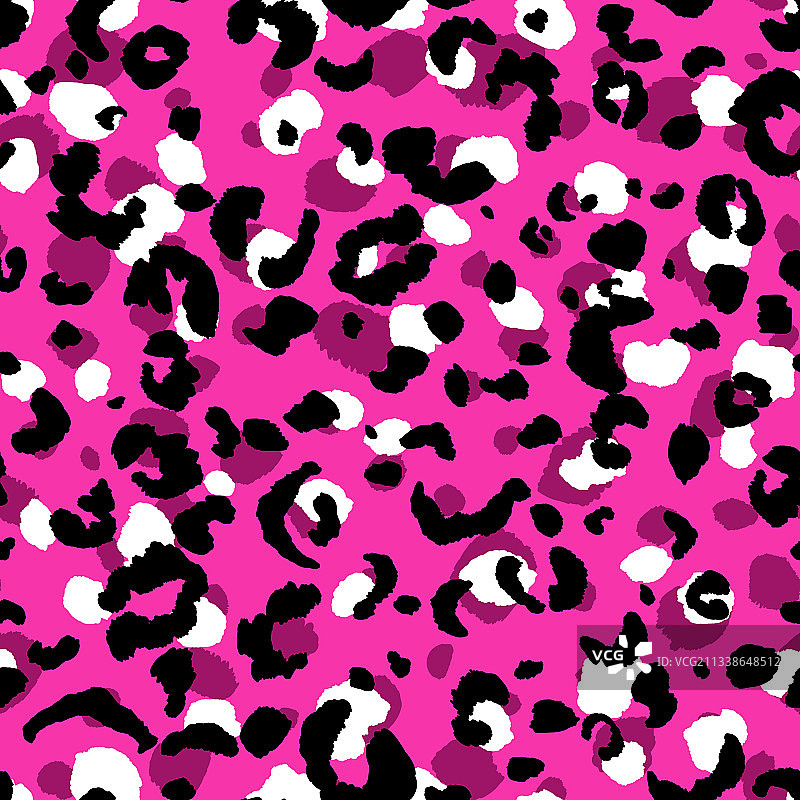 摘要现代豹纹无缝动物图片素材