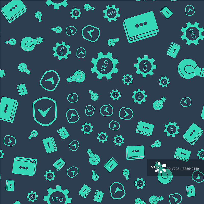 带齿轮的SEO标签网站模板图片素材