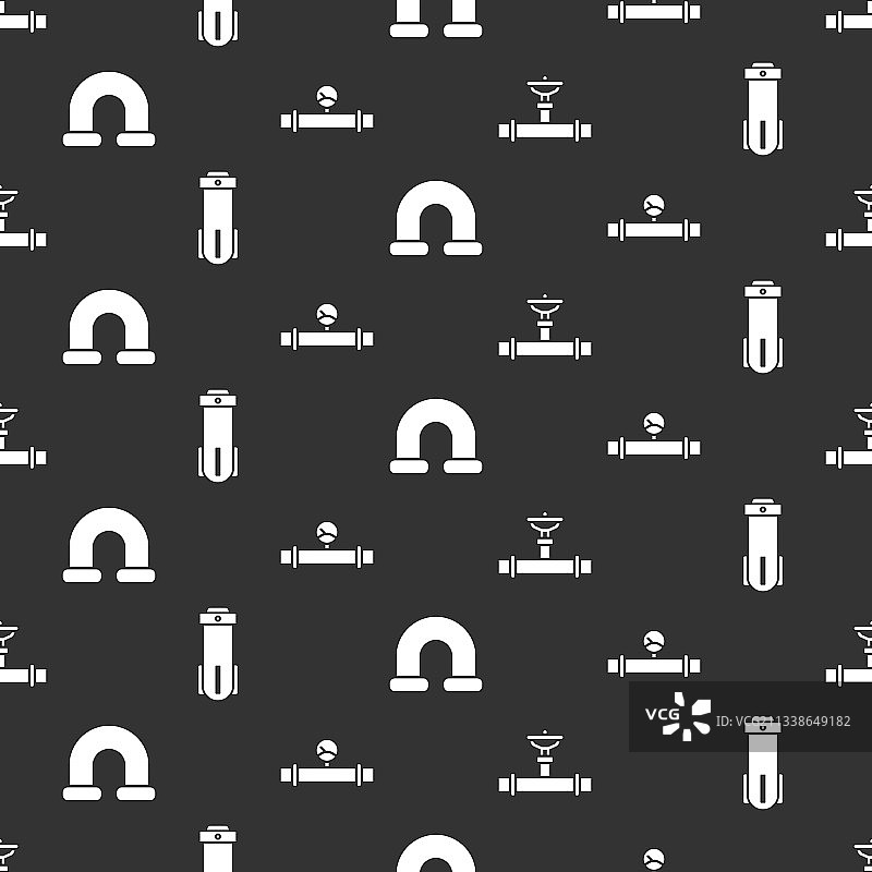 工业管道阀门滤水器套装图片素材