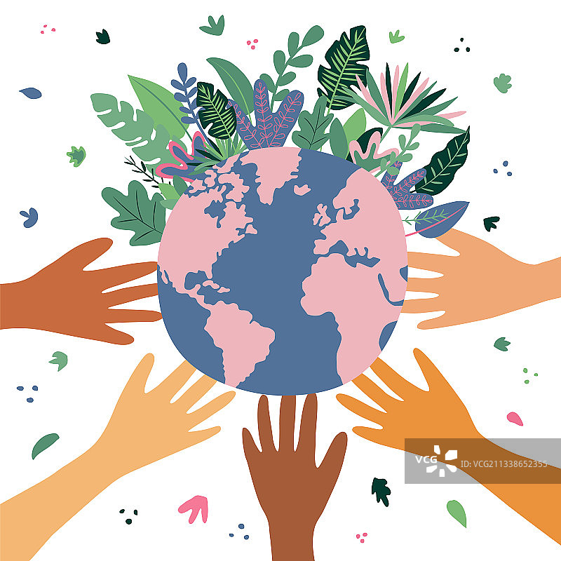 手捧地球世界地球日图片素材