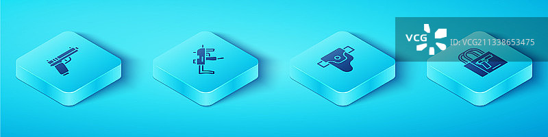 2.5D手枪或MP9i冲锋枪图片素材