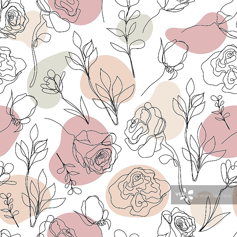 手绘无缝图案图片素材