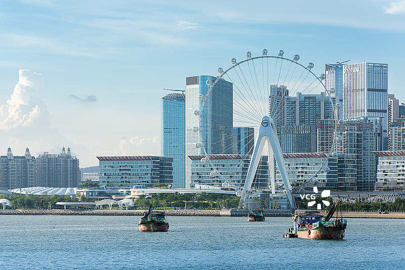 深圳海滨文化公园湾区之光摩天轮图片素材