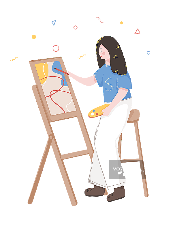 学生在画室里画画练习图片素材