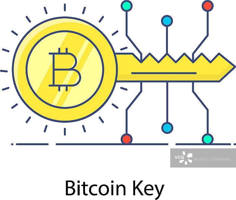 比特币密钥图片素材