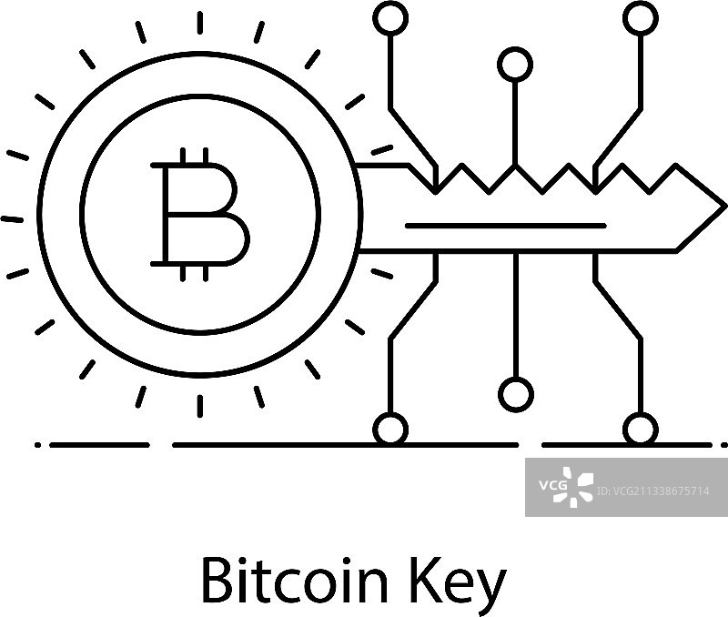 比特币密钥图片素材