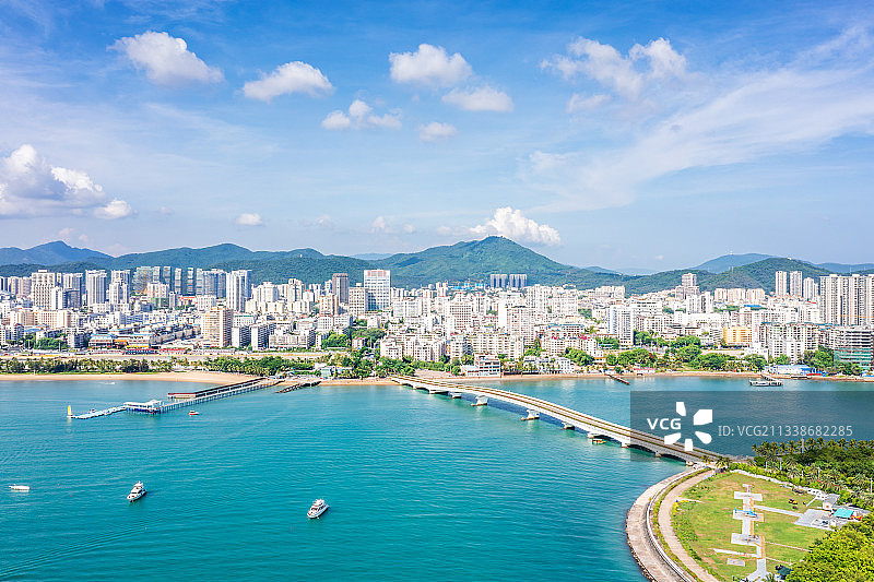 海南省三亚市三亚湾图片素材