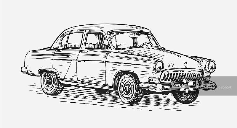 复古汽车概念图片素材