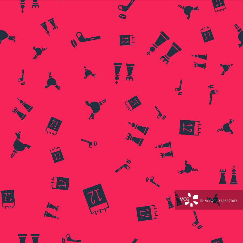 6月12日冰球杆和冰球日历图片素材