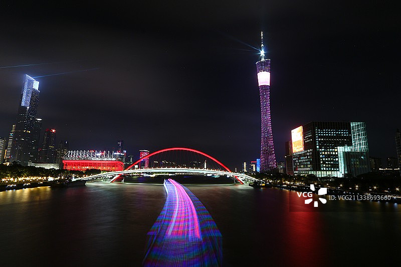珠江之夜图片素材