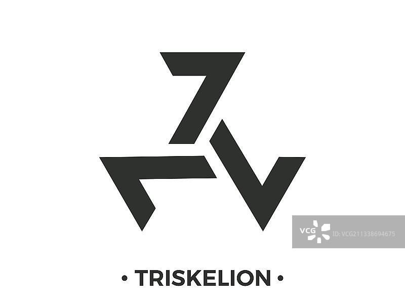 三曲腿图凯尔特符号图片素材