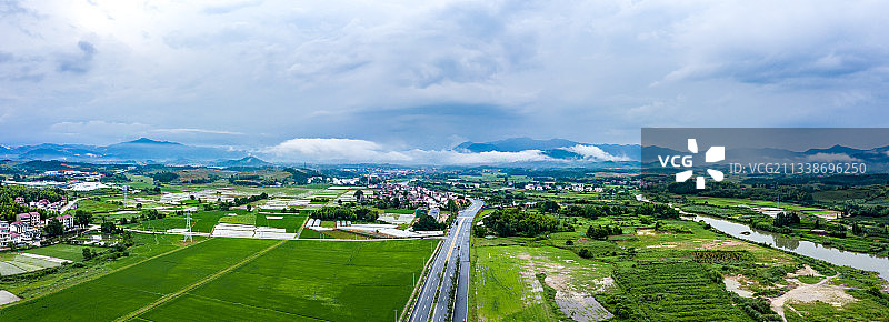 江西省浮梁县鹅湖大道风光图片素材