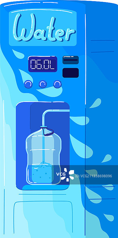 自动售水机健康防护标志图片素材