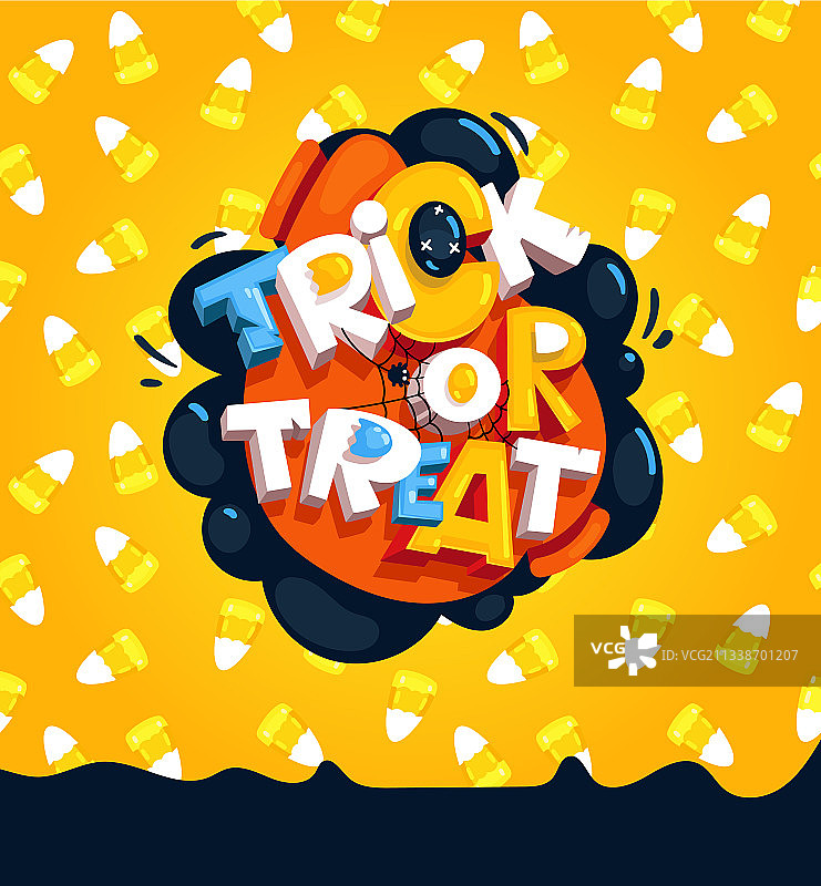 不给糖就捣蛋和玉米糖图片素材