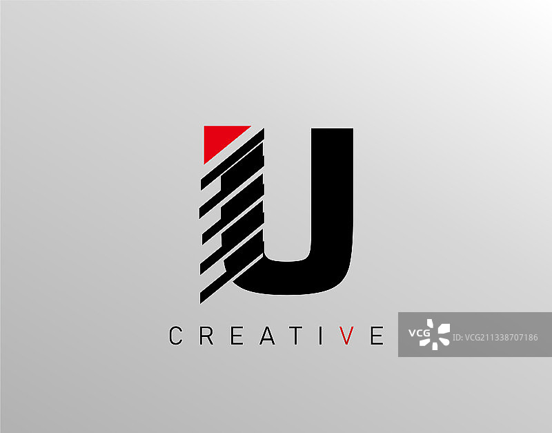 创意现代字母U标志图片素材