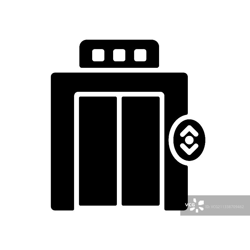 扁平风格电梯图标图片素材