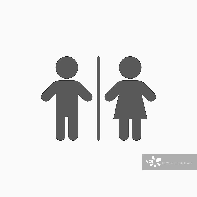 男孩和女孩儿童图标图片素材