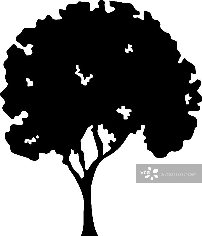 茂密的树图标图片素材