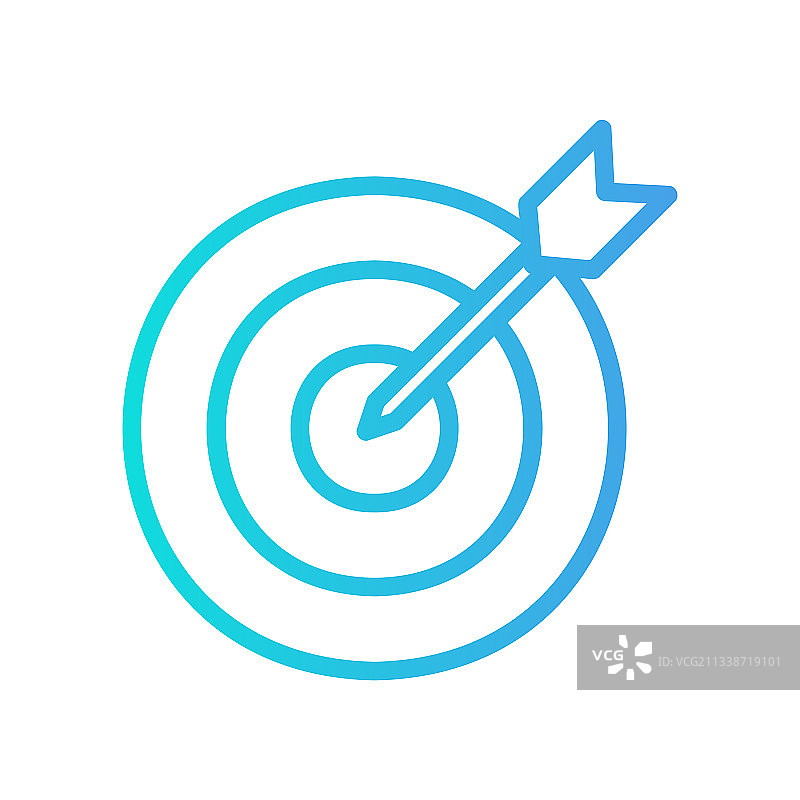 营销目标渐变风格图标图片素材