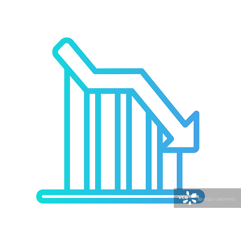 营销亏损渐变风格图标图片素材