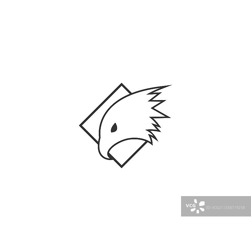 猎鹰鹰鸟Logo图标设计模板图片素材