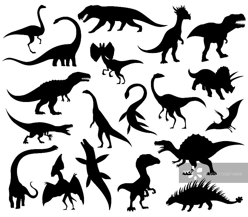 恐龙和恐龙怪兽图标图片素材