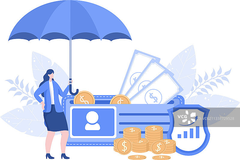 带资金的企业投资保险图片素材