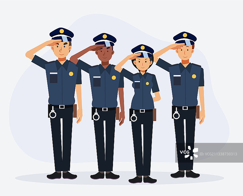 男女警官角色图片素材